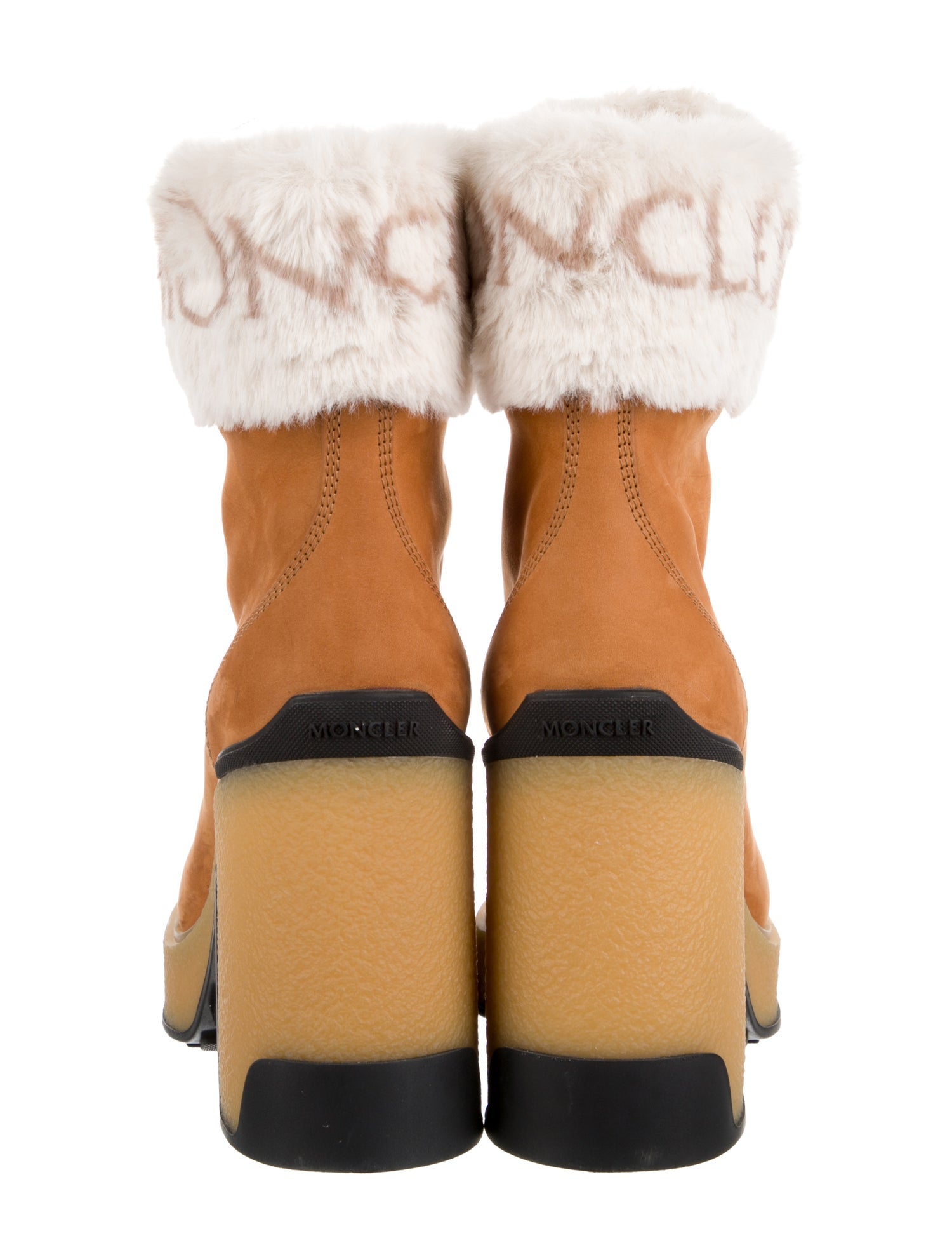 Moncler Suede Lace-Up Boots